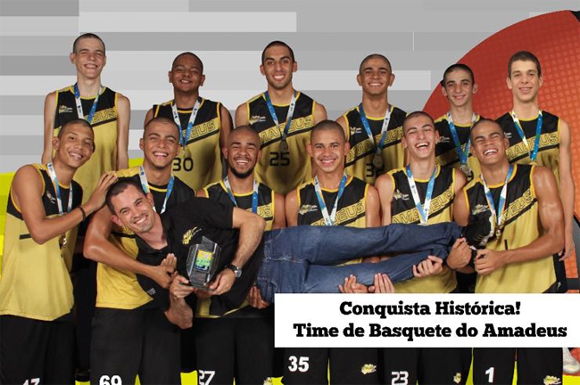O Colégio Amadeus é Campeão Escolar Brasileiro de Basquetebol