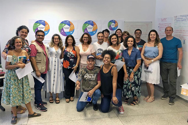 Embaixadora da ONU discute Objetivos do Desenvolvimento Sustentável com equipe da Embrapa e coordenador do PEAS